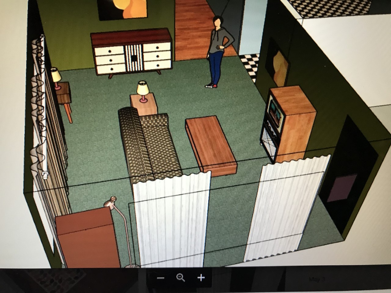 &nbsp;<br>Living Room rendering 
